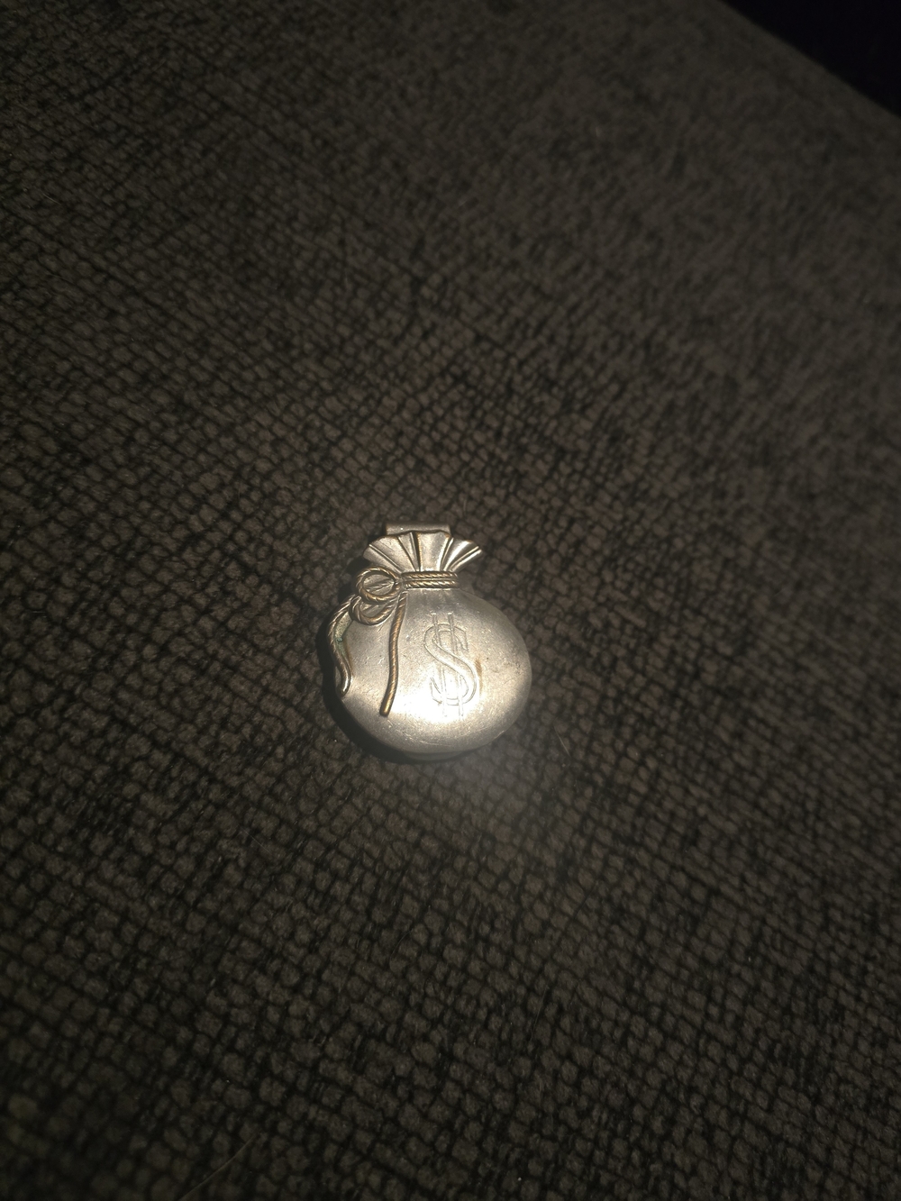 Anson | Vintage Silver-plated Money Bag Money Clip